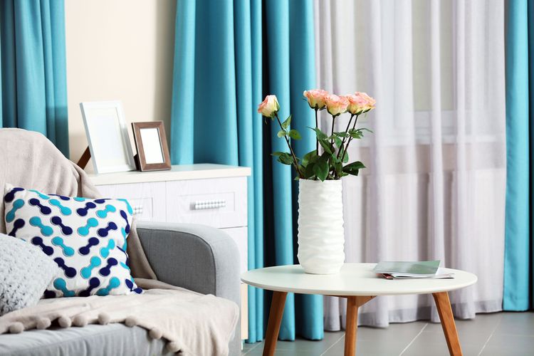 tips mencocokkan warna gorden dengan interior rumah